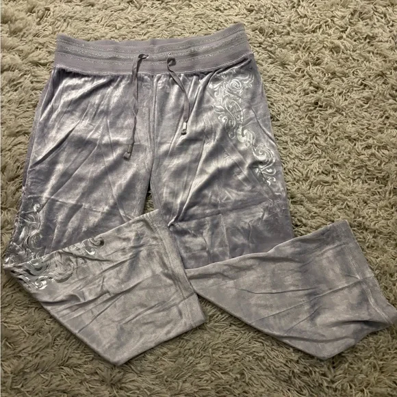 BCBGMaxAzria Silver Fabric with Black Label Size L - Picture 4 of 16